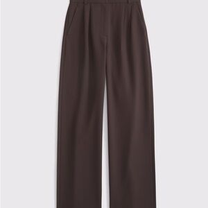 Abercrombie Curve Love Sloan Trousers in Brown
